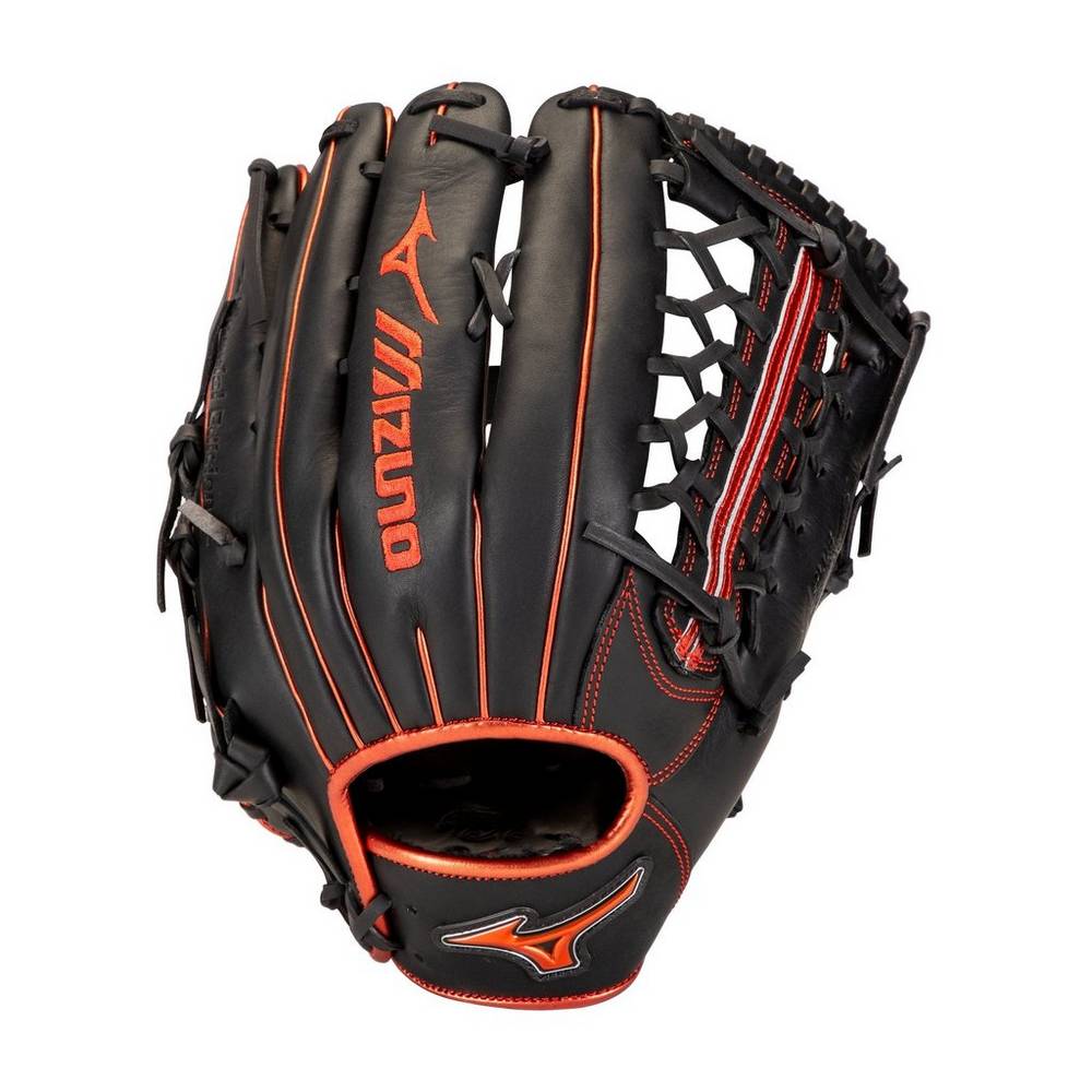 Panske Rukavice Mizuno MVP Prime SE Outfield 12.75" Baseball Čierne/Červené Vypredaj LBDK41832